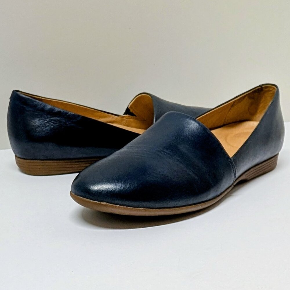 Dansko Larisa Navy Milled Nappa Flat - Picture 4 of 16